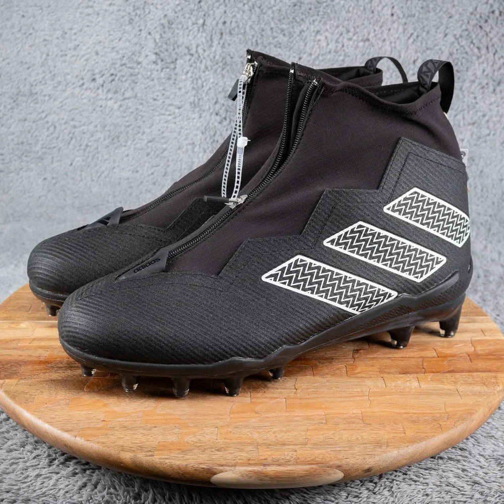 ADIDAS NASTY FLY 2.0 FOOTBALL CLEATS BLACK METALLIC‎ GV8309 MENS SIZE 12.5  $140